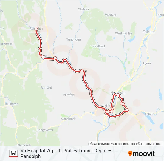 89ER SOUTH Bus Line Map