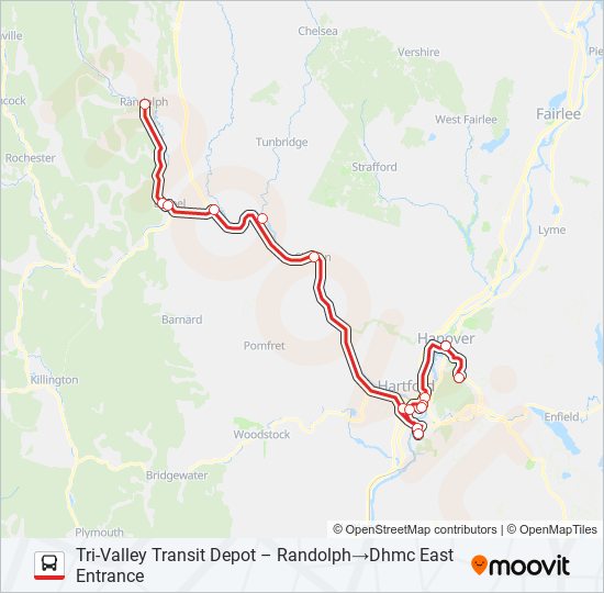 89ER SOUTH bus Line Map