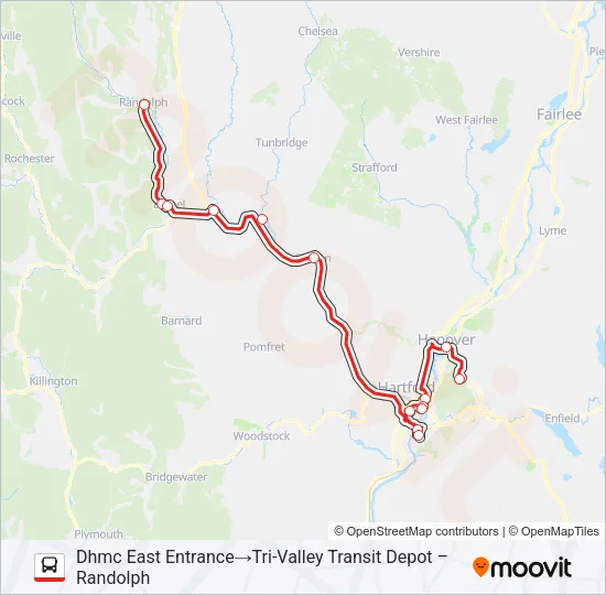 89ER SOUTH Bus Line Map