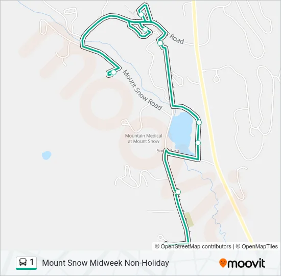1 Bus Line Map
