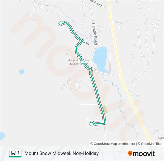 1 Bus Line Map