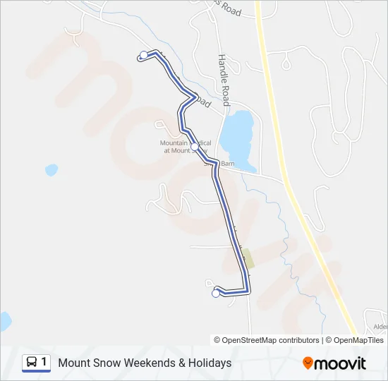1 Bus Line Map