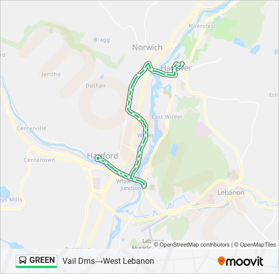 Mapa de GREEN de autobús