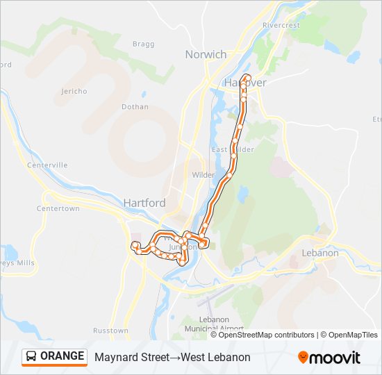 ORANGE bus Line Map