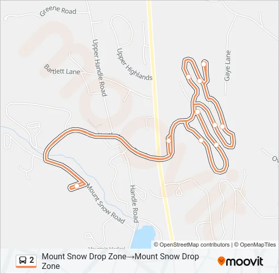 2 Bus Line Map