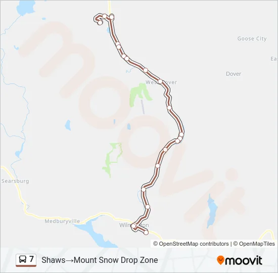 7 Bus Line Map