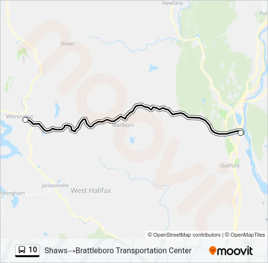 10 Bus Line Map