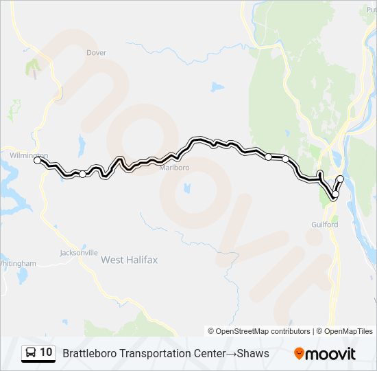 10 Bus Line Map