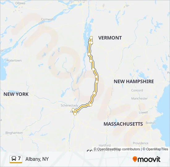 7 Bus Line Map