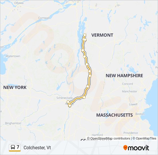 7 bus Line Map