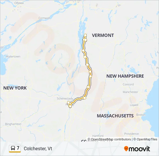 7 Bus Line Map