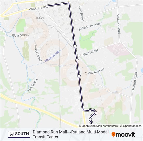 SOUTH bus Line Map