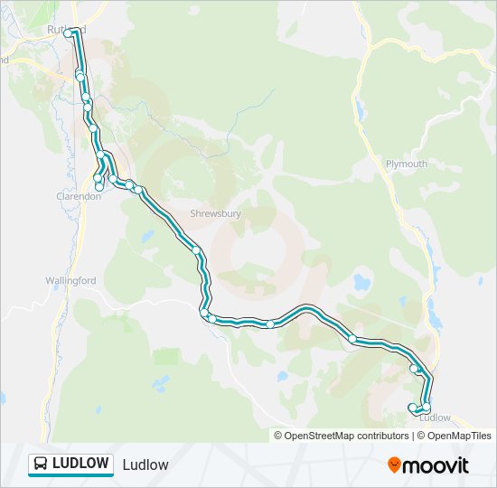 LUDLOW Bus Line Map
