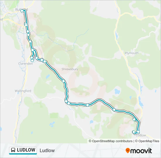 LUDLOW Bus Line Map