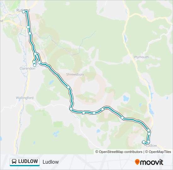 LUDLOW Bus Line Map