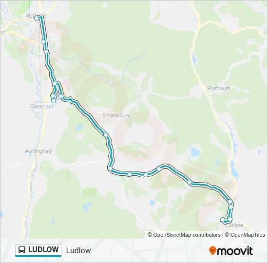 LUDLOW Bus Line Map