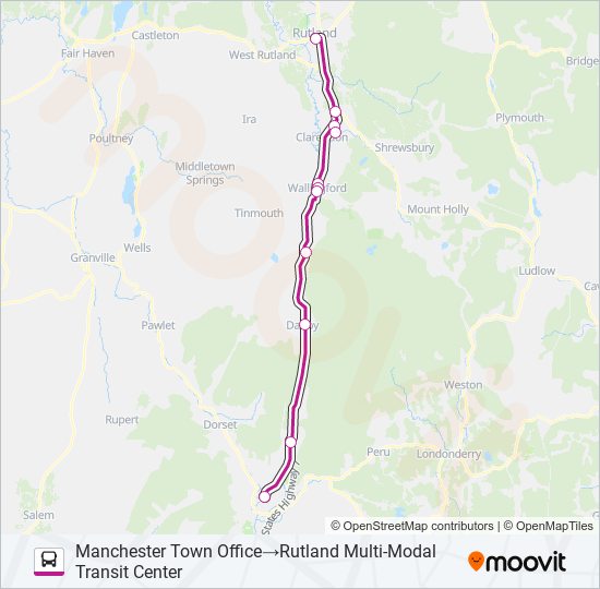 MANCHESTER bus Line Map