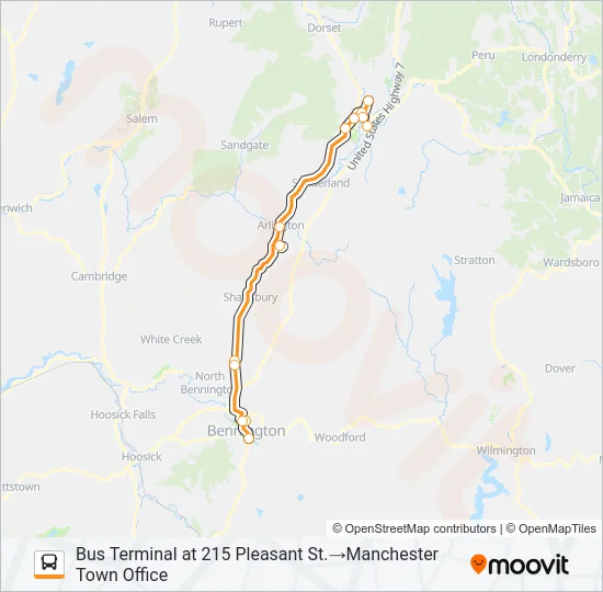 ORANGE LINE Bus Line Map