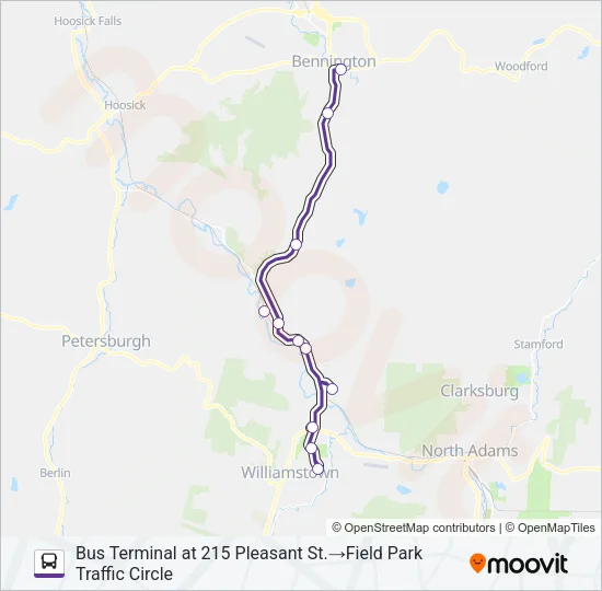 PURPLE LINE Bus Line Map