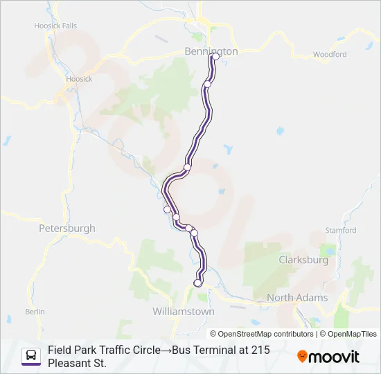 PURPLE LINE Bus Line Map