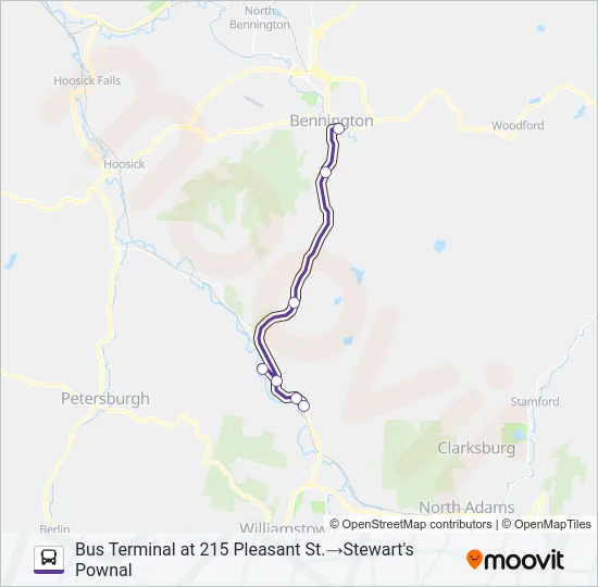 PURPLE LINE Bus Line Map