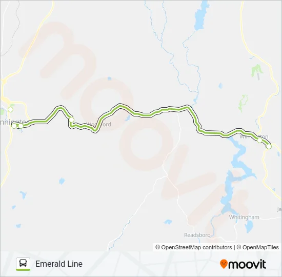 EMERALD LINE Bus Line Map