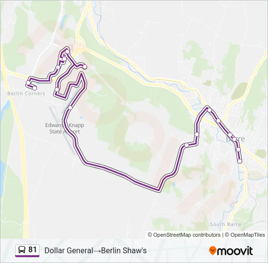 81 Bus Line Map