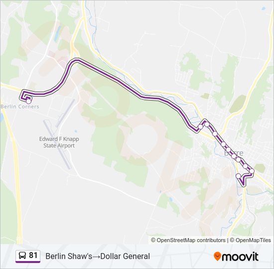 81 Bus Line Map