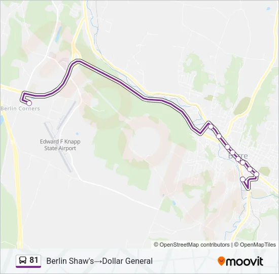 81 Bus Line Map