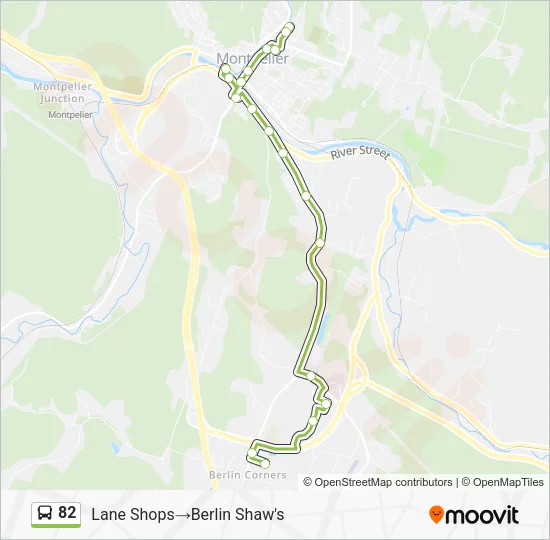82 Bus Line Map