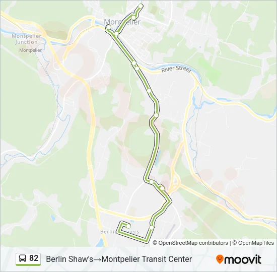 82 Bus Line Map