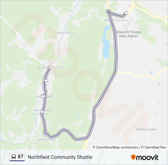 87 Bus Line Map
