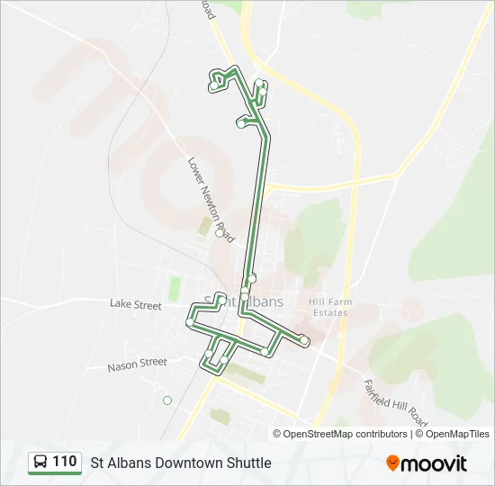 110 Bus Line Map