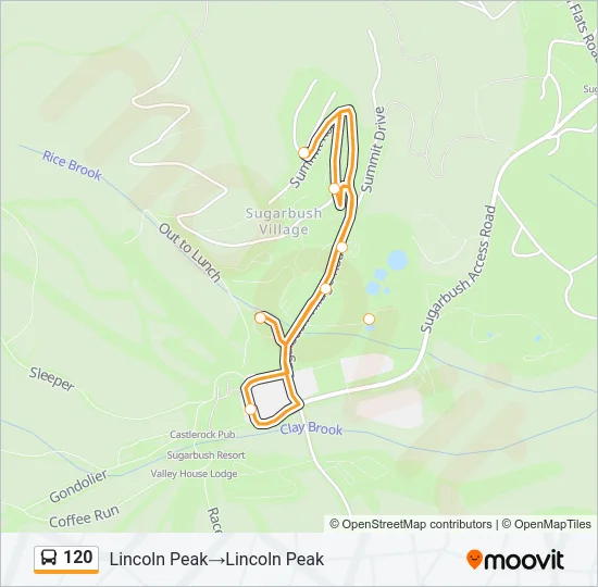 120 Bus Line Map