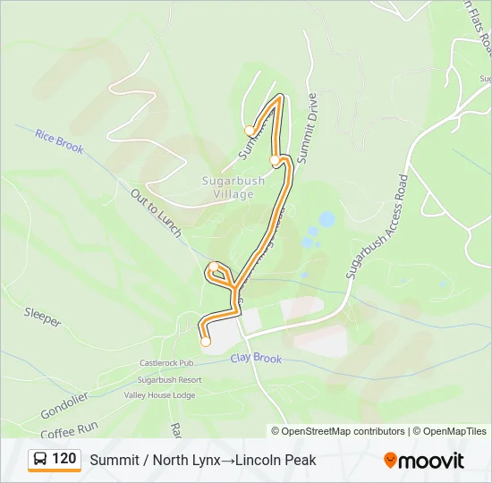 120 Bus Line Map