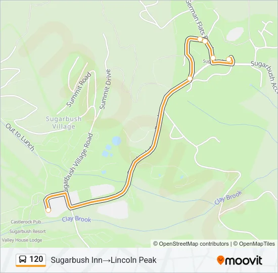 120 Bus Line Map
