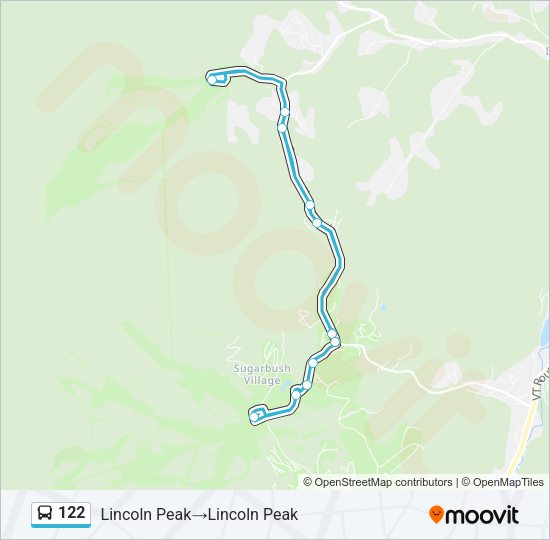 122 Bus Line Map