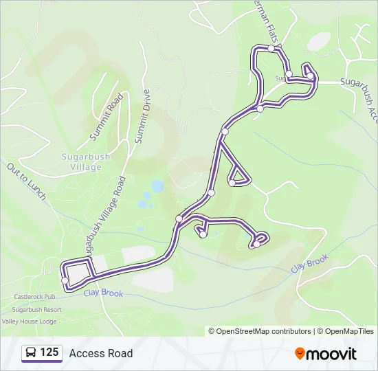 125 Bus Line Map