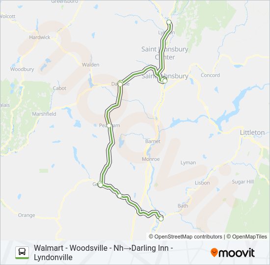 GREENLEAF Bus Line Map