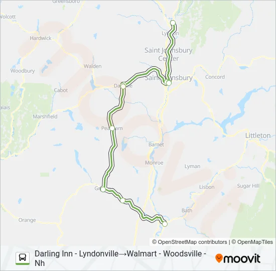 GREENLEAF Bus Line Map