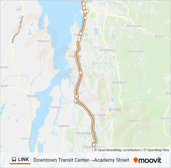 LINK Bus Line Map