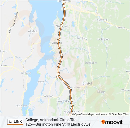 LINK Bus Line Map