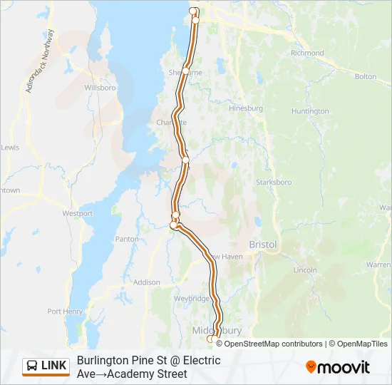 LINK Bus Line Map