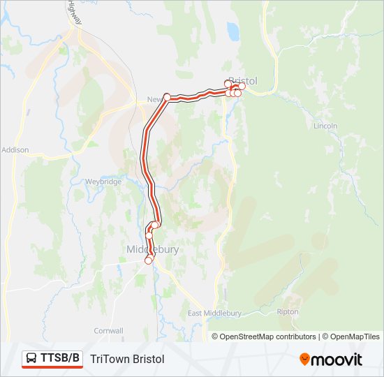 TTSB/B bus Line Map