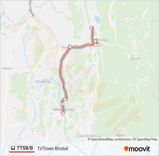 TTSB/B Bus Line Map