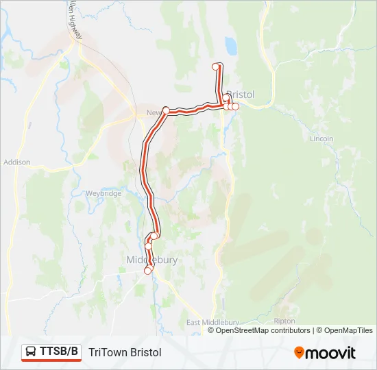 Mapa de TTSB/B de autobús
