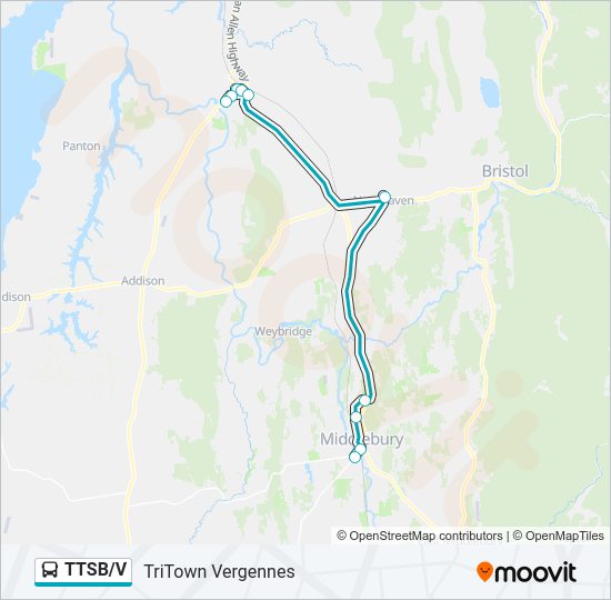 TTSB/V Bus Line Map