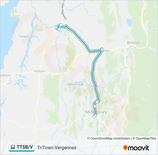TTSB/V Bus Line Map