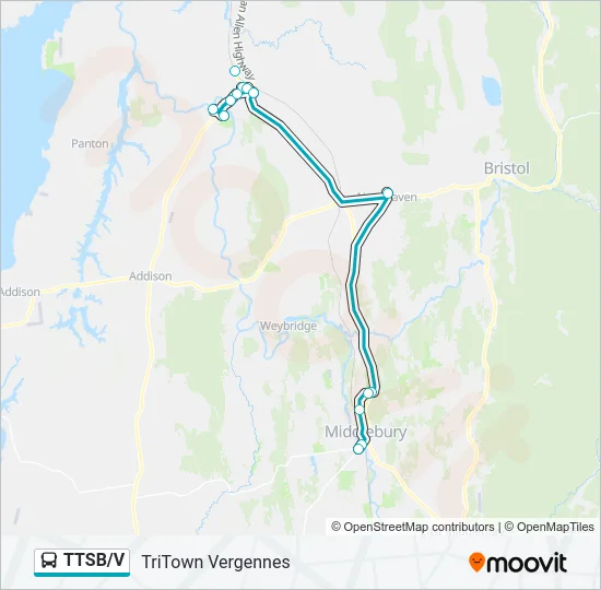 TTSB/V Bus Line Map