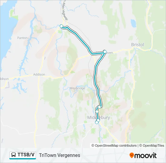 TTSB/V Bus Line Map